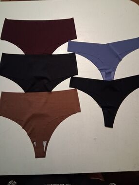 NEW 3 High Waist 2 V Waist Seamless Thongs Size XL